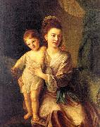 Nathaniel Hone Anne Gardiner with her Eldest Son, Kirkman Spain oil painting artist